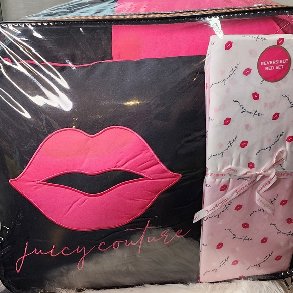 Juicy Coulture 6 Piece Twin Reversible bed set new - Picture 2 of 6